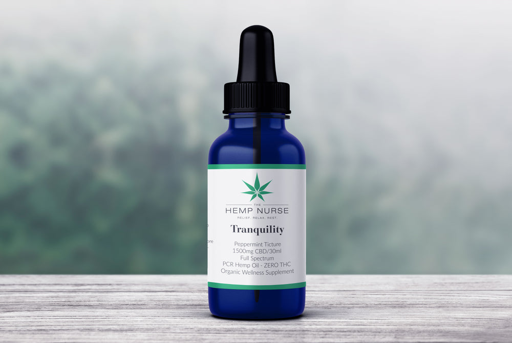 Tranquility Peppermint Tincture - 1500mg CBD Oil (ZERO THC)